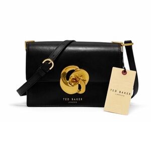 Ted Baker Black Crossbody Bag with Gold Accent